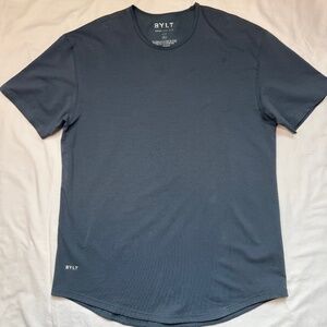 BYLT Drop-Cut Lux Short Sleeve Tee – XL – Blue Gray